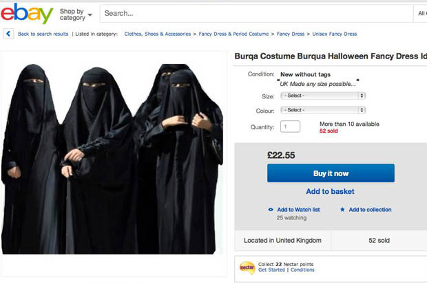 Halloween Burka Costume Draws Criticism 